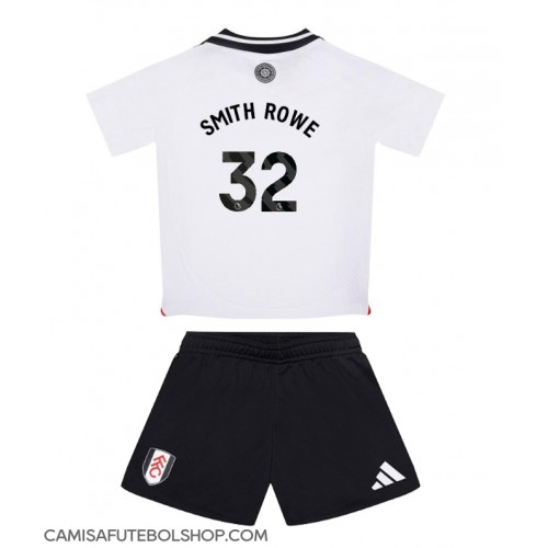 Camisa de time de futebol Fulham Emile Smith Rowe #32 Replicas 1º Equipamento Infantil 2024-25 Manga Curta (+ Calças curtas)